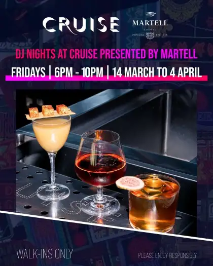 5 DJ NIGHTS at Cruise Presented by Martell