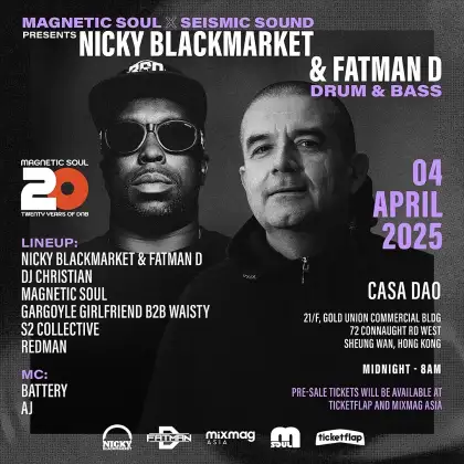 5 Magnetic Soul x Seismic Sound Presents Nicky Blackmarket & Fatman D