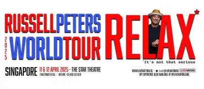 2 RUSSELL PETERS RELAX WORLD TOUR