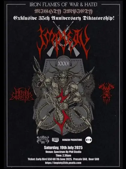 5 Impiety: 35th Anniversary Diktatorship Live in Singapore 2025