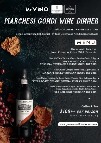9. Marchesi Gondi Wine Dinner