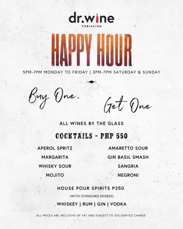 Dr Wine Poblacion Happy Hour
