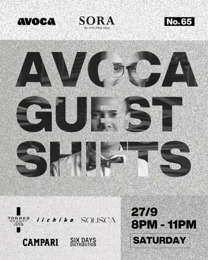 4 Avoca Hong Kong x Sora Guest Shift Bar Takeover