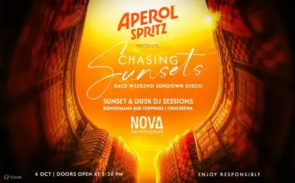 4 Aperol Spritz Chasing Sunsets - Race Weekend Sundown Disco