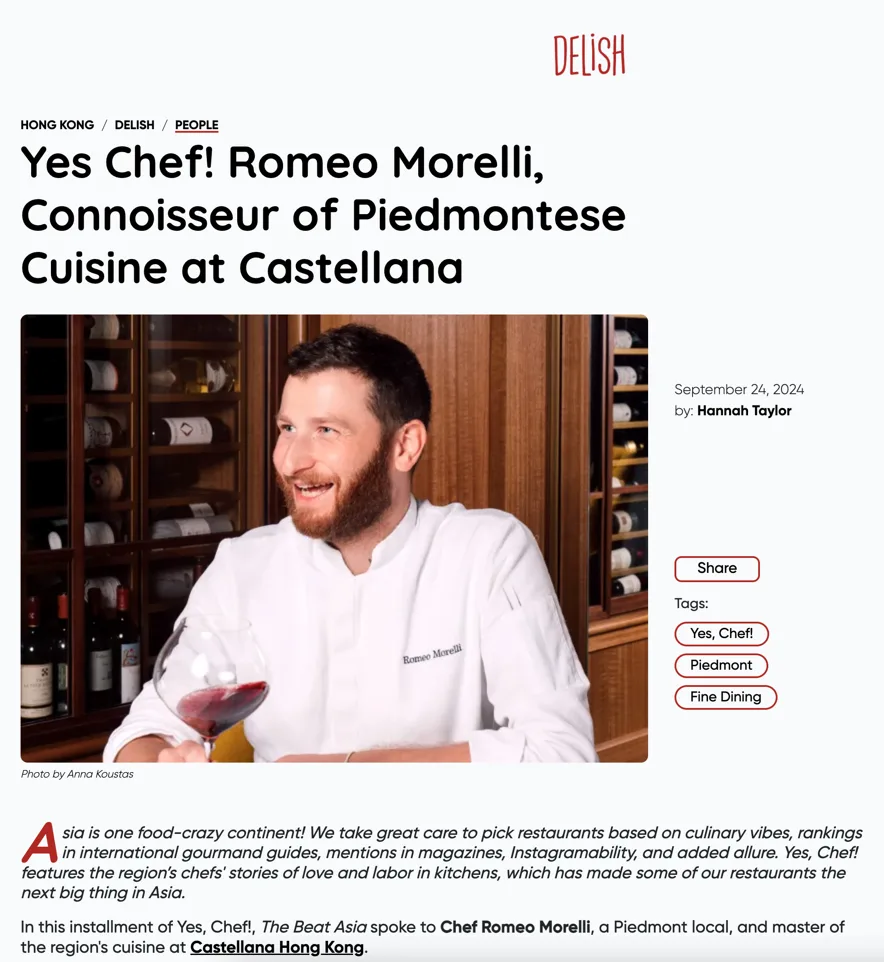 Chef advertorial