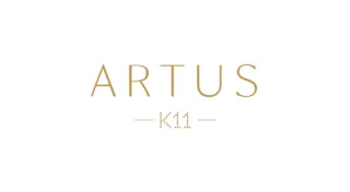 The image shows the text “ARTUS” in large gold letters, with “K11” in smaller gold letters and horizontal lines above and below it, all on a white background.