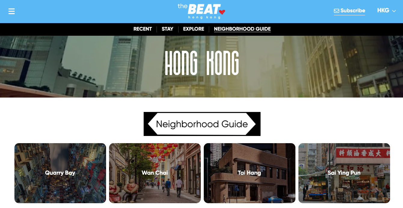 Neighbourhood & city guides