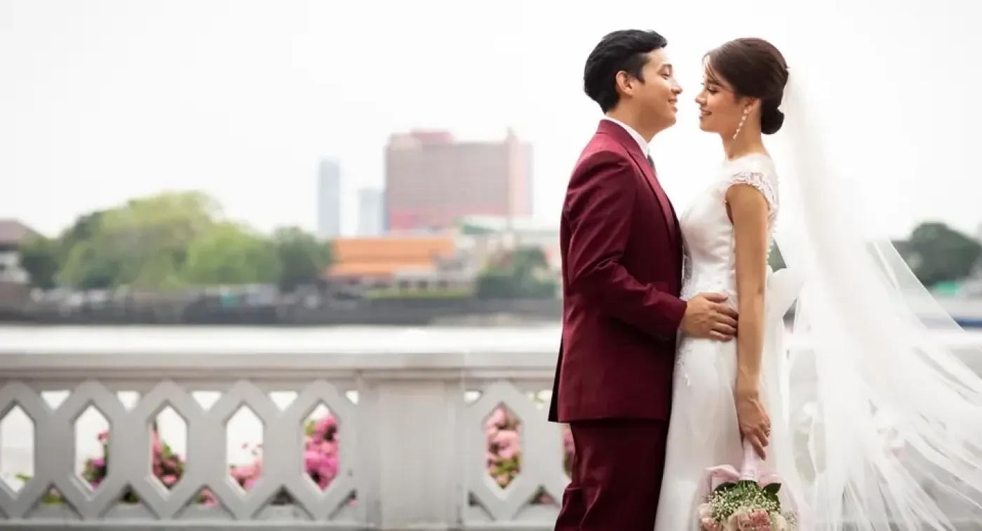 Anantara riverside bangkok wedding grandsala