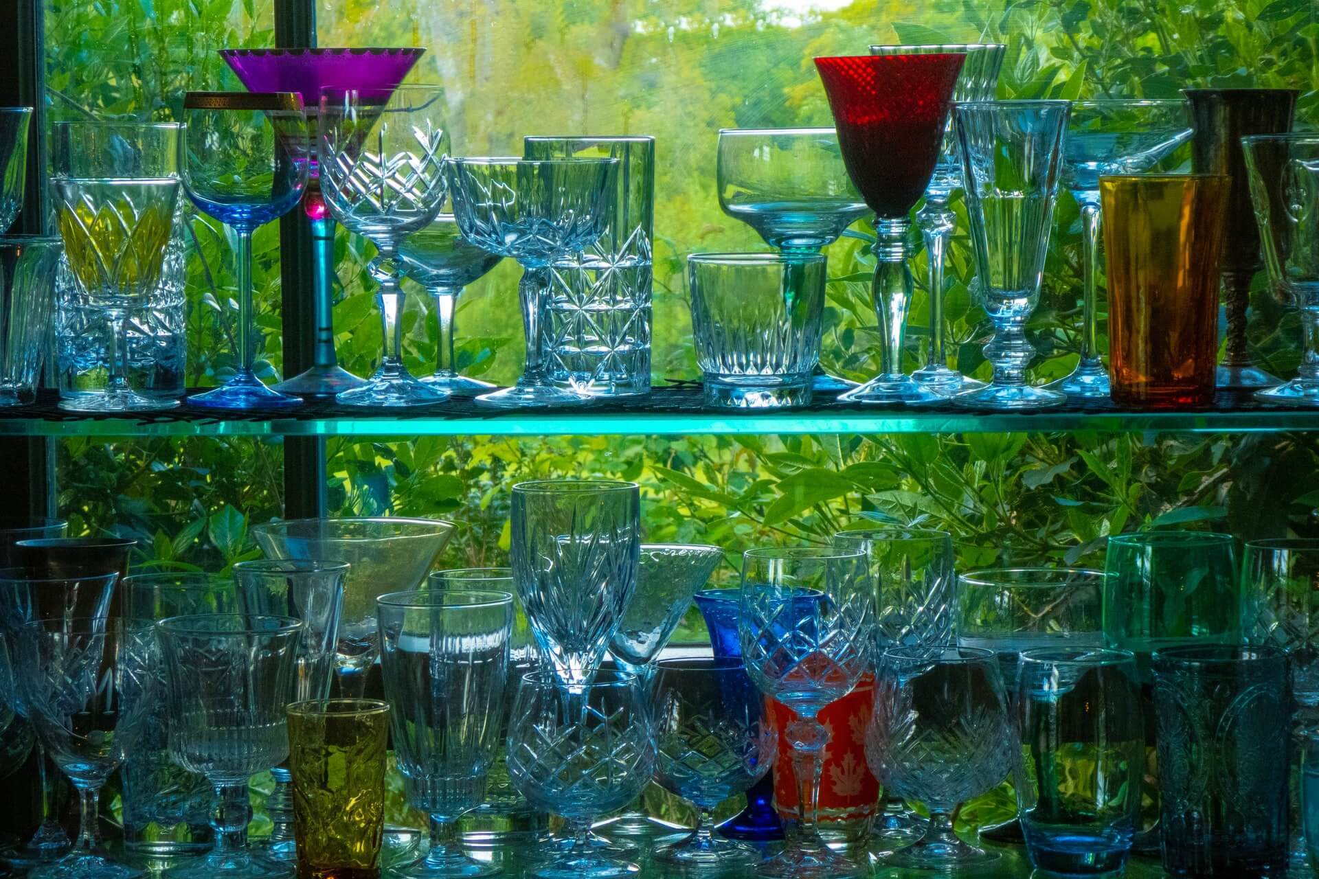 Bar tools and glassware