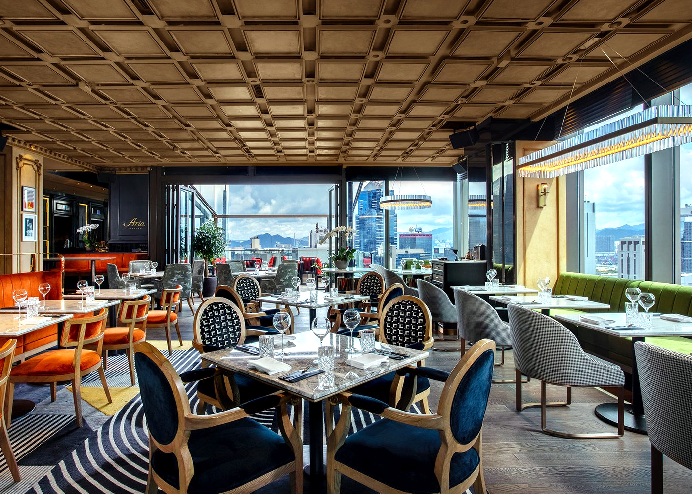 The views from Aria Italian, Hong Kong