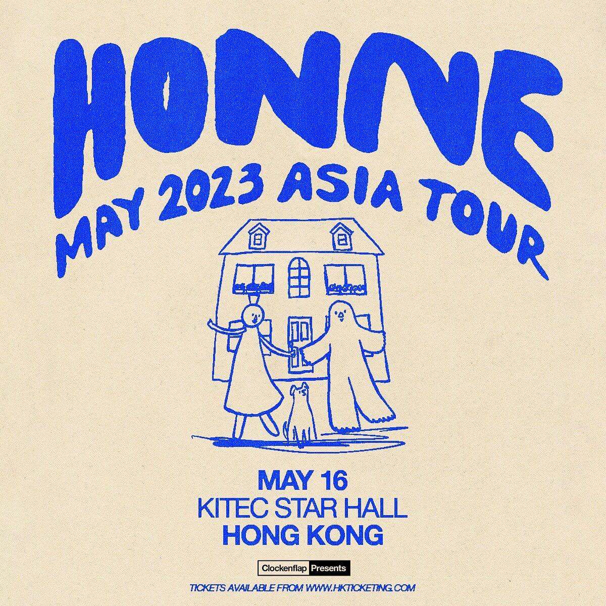 Best Concerts in Hong Kong May HONNE, RUEL, Hojean