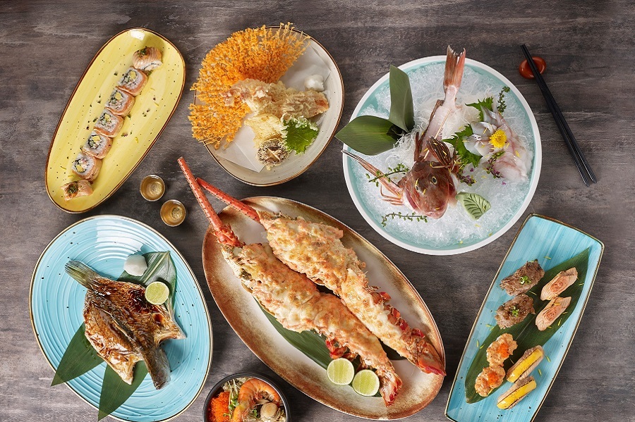 A variety of food from Senshi Sushi and Grill