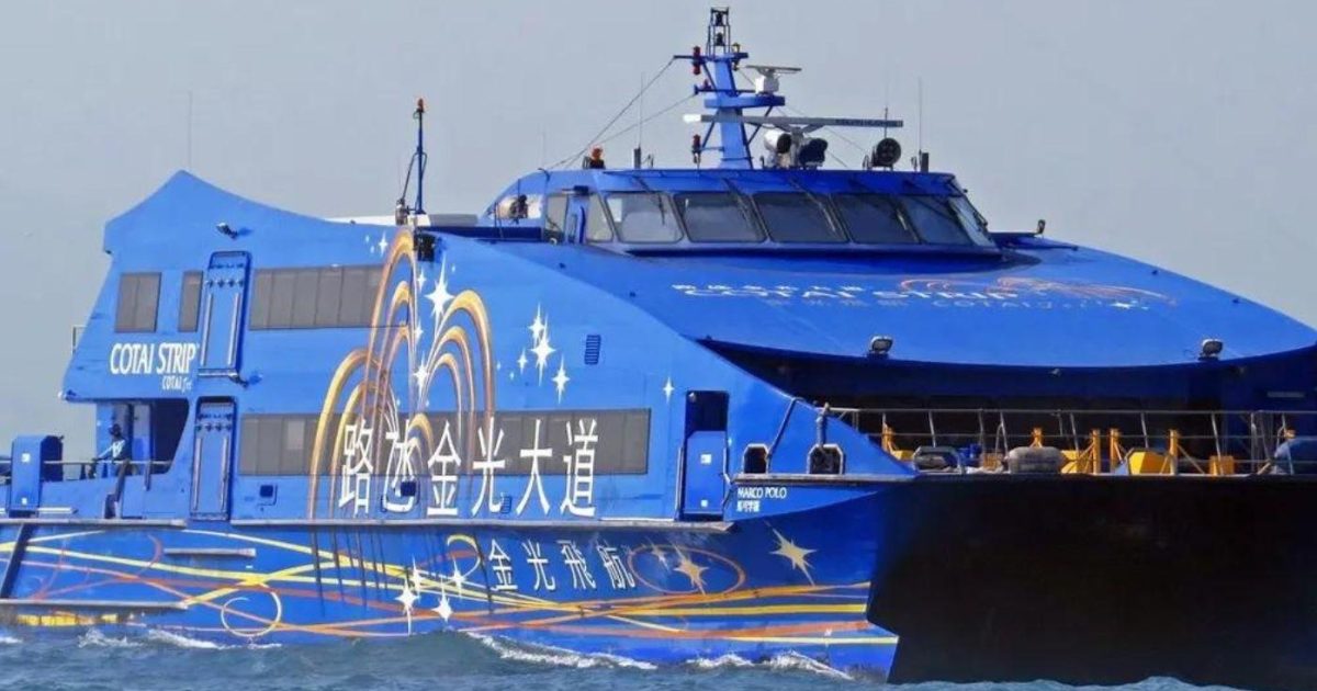 Cotai water jet offering 50 day tickets for macau residents