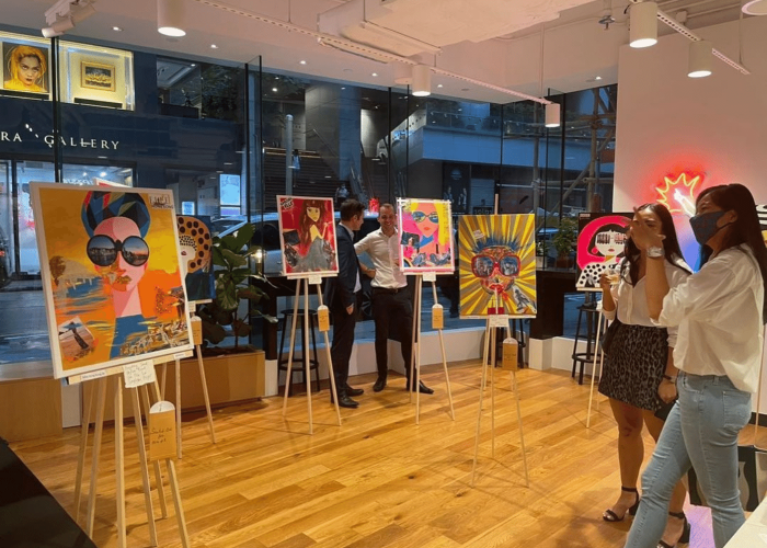 Join the Affordable Art Auction To Sip and Bid on Unique Pieces Header