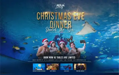 Aqua Dining's 'Christmas Eve Dinner Under the Sea'