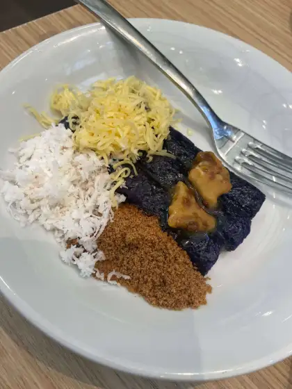 Manam puto bumbong with muscovado butter