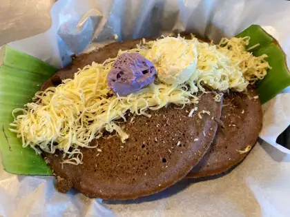 Army Navy Puto Bumbong Pancake