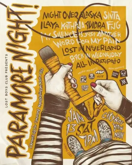 LOST BOYS CLUB presents 'Paramore Night!'