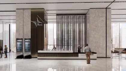 The Millennity Grade A Office Lobby Artist Rendering