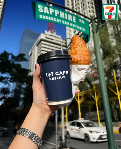 Cafe Reserve's Drink and Croissant