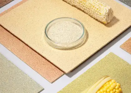 CornWall Introduces Sustainable Corn Cob Tiling for Eco-Friendly Interiors 1