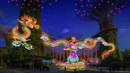 lanterns in the dark