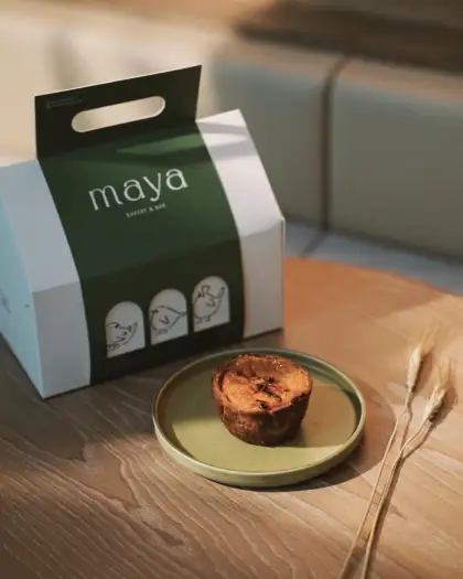 Plant-Based Egg Tarts at MAYA Bakery & Bar in Taikoo Place