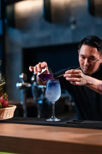 Surfing-Inspired Cocktail at Groundswell Hong Kong
