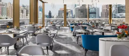 interior of a dining area