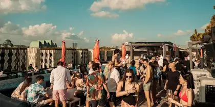 pool party in the afternoon
