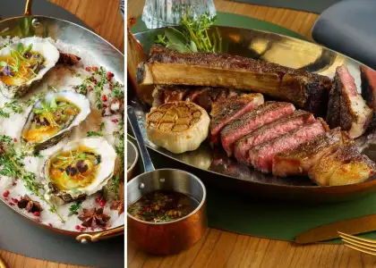 Charcoal Bar hong kong oysters prime op rib