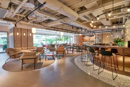 interior of a hotel space