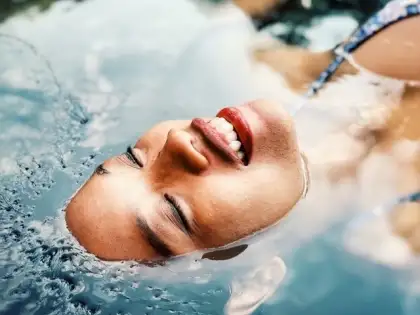 face on water