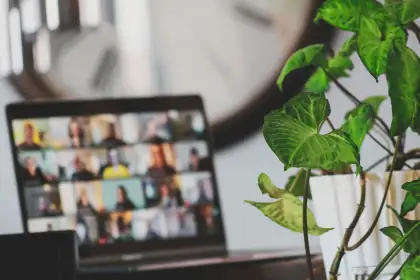 laptop video call