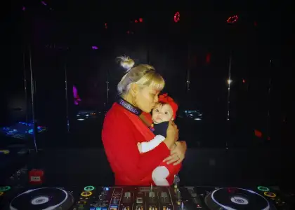 DJ Patrice escalante performance with baby