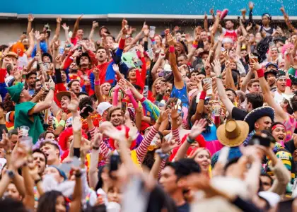 Hong Kong Sevens crowd stands