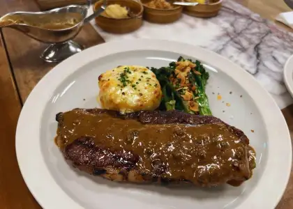 wagyu sirloin steak feather & bone causeway bay a la carte menu