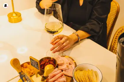 Wines and charcuterie at Doodle & Co