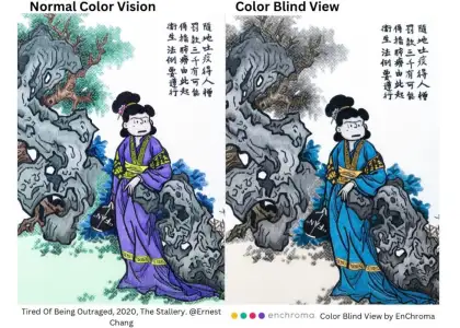 ernest chang painting before and after enchroma