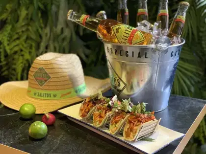 tacos, beers, and sombreros