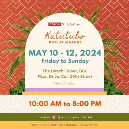 BENCH X KATUTUBO POP-UP MARKET