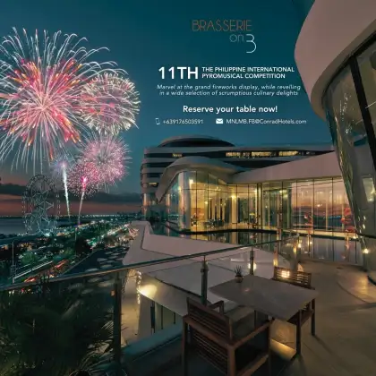Conrad Manila Pyromusical Competition Saturday Dinner Buffet