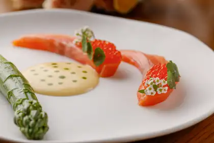 amber michelin star dish