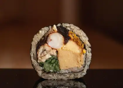 close up sushi shot