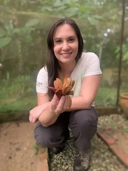 A portrait of Baida Hercus