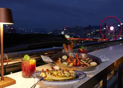 la rambla evening terrace food