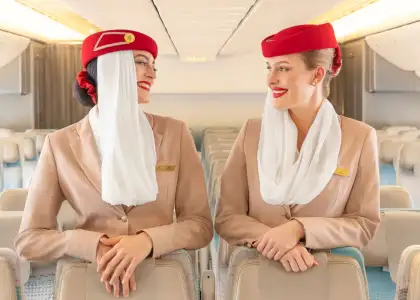 Emirates flight attendants