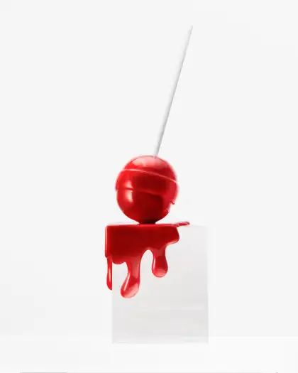 "Sweet Drip" in vermilion