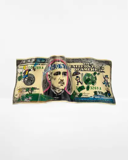"Money Mirage" pop art sculpture