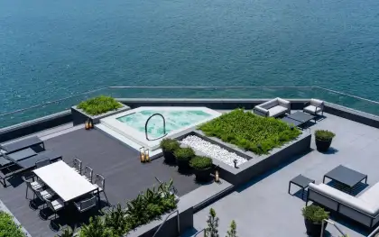 Regent Hong Kong Hotel CEO Suite Rooftop Terrace Day View